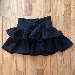 NWT SHEIN Black Ruffled Skirt S